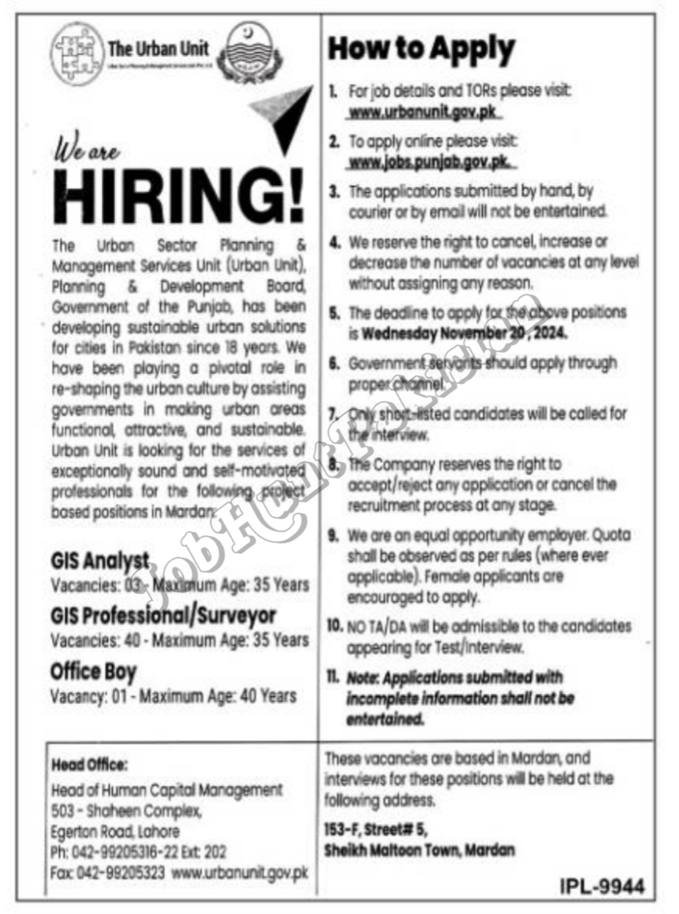 The Urban Unit Lahore Jobs 2024 2 Positions Vacant at The Urban Unit
The Urban Unit Lahore Jobs 2024