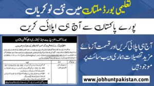 Latest BISE Multan Jobs 2025